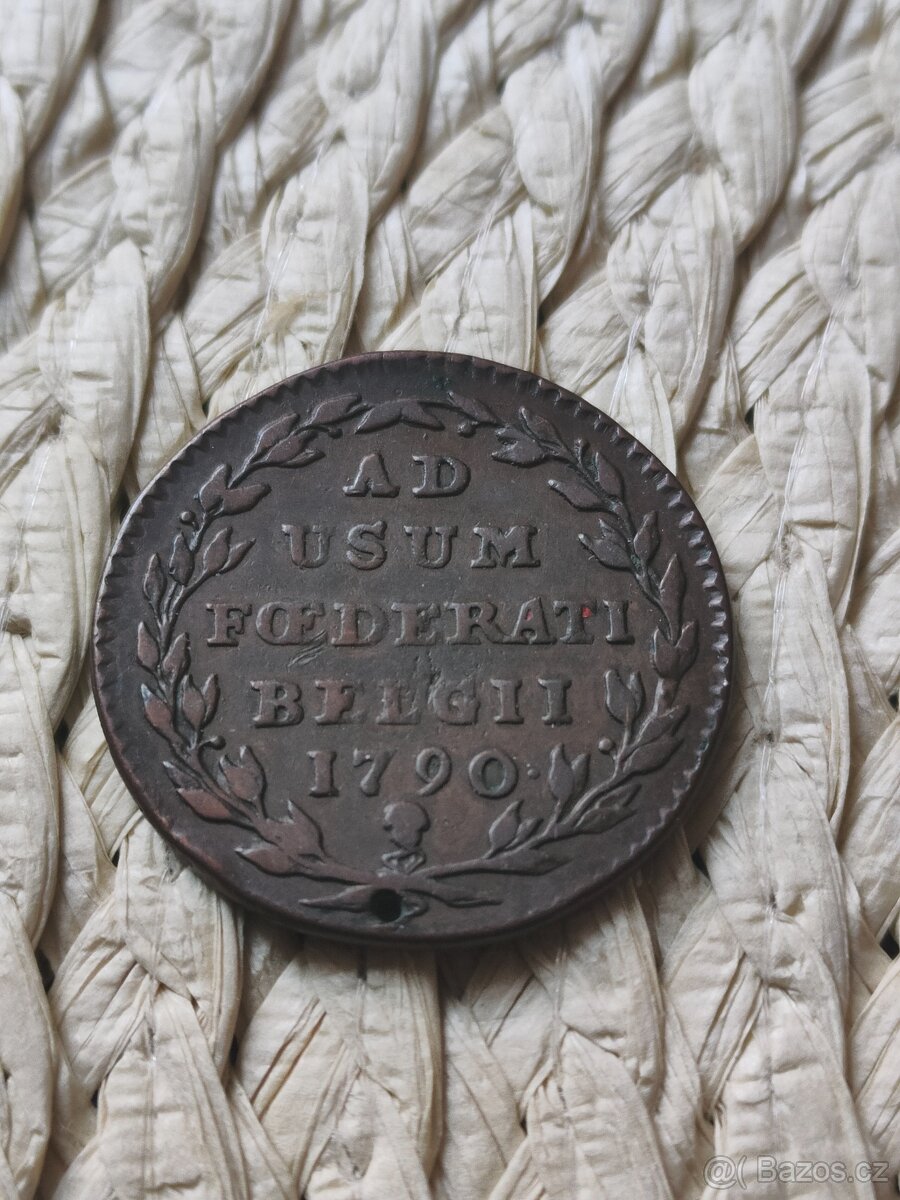 2 Liard 1790 Brusel - Belgické povstání