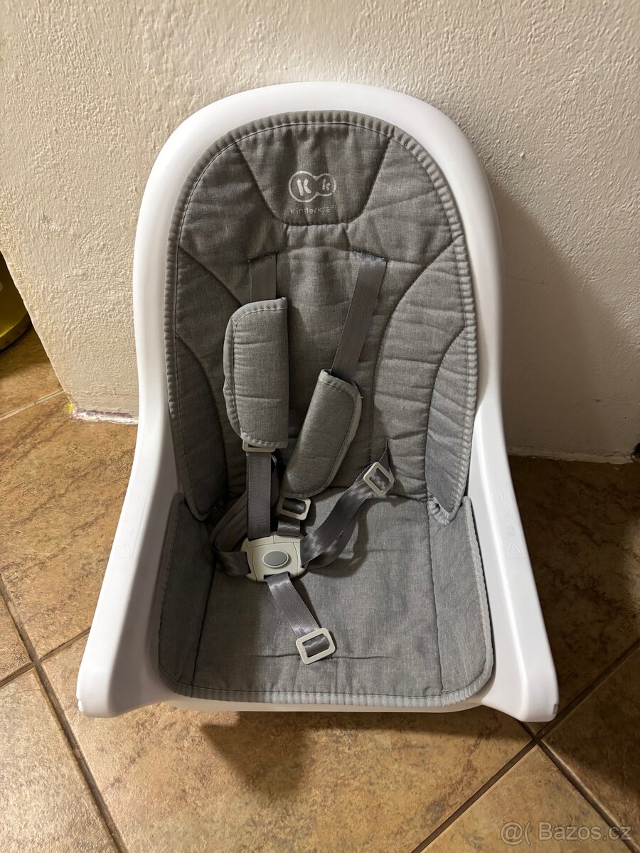Jídelní židlička Kinderkraft 2v1 Tixi Grey