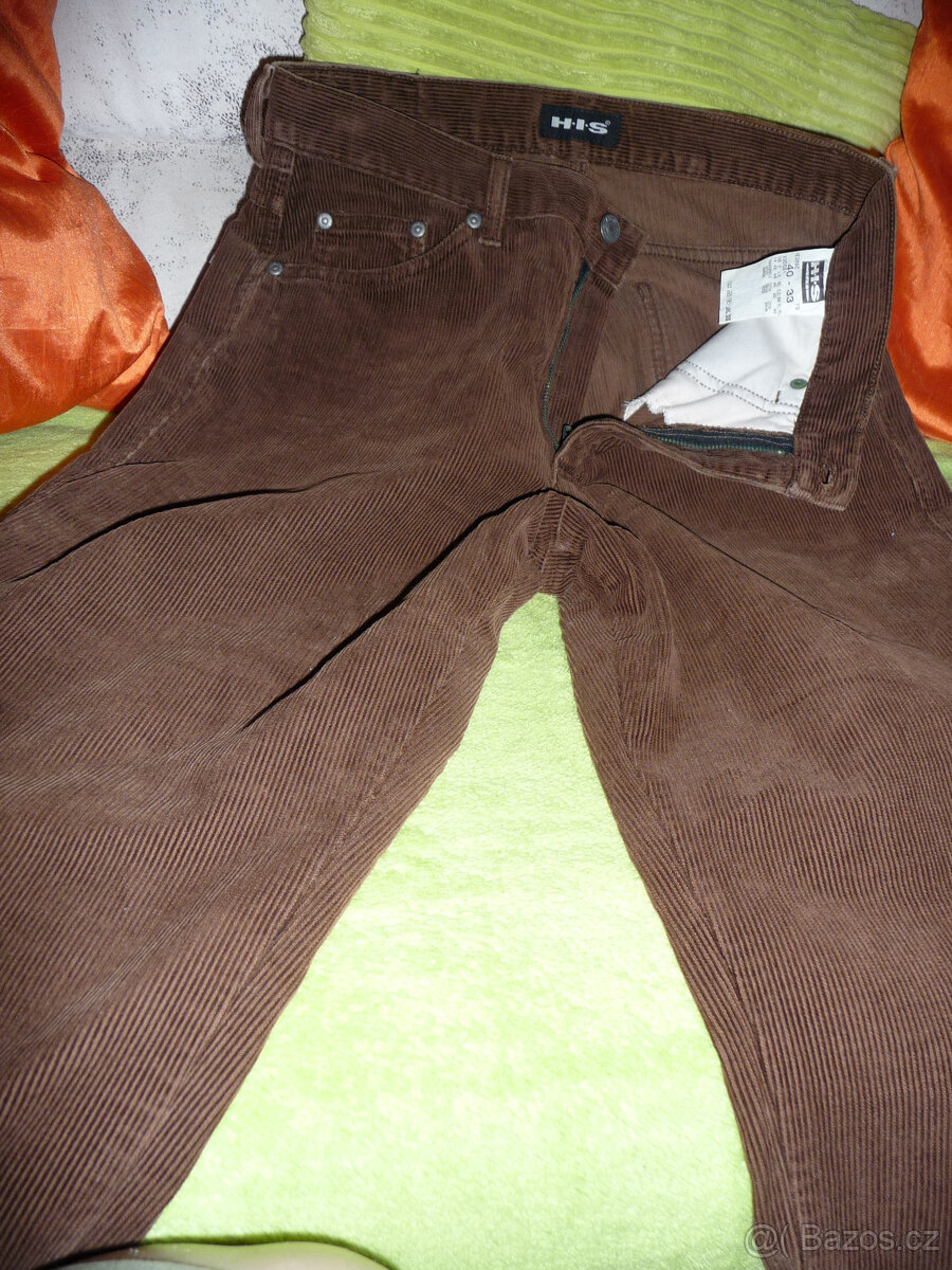 RETRO -HIS manšestrové dámské kalhoty (rifle,džíny)vel.40