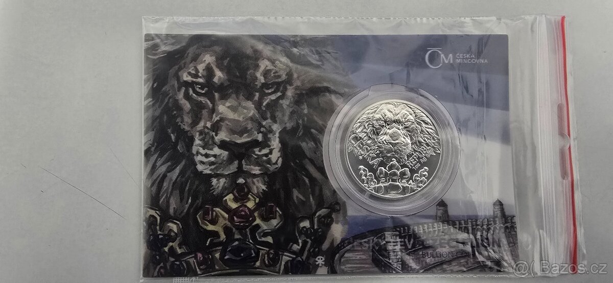 1oz 2023 Česky lev standard číslovany