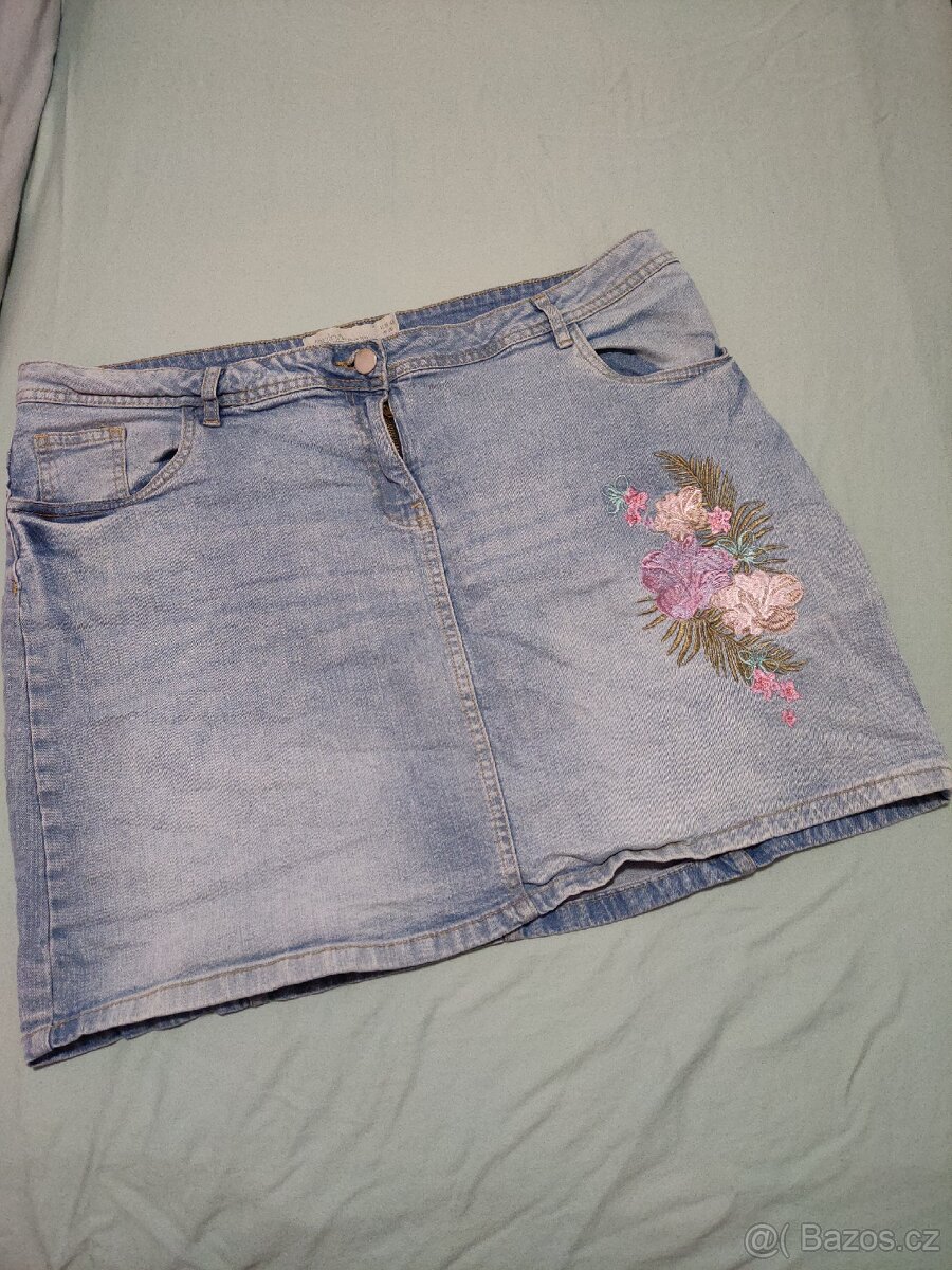 Riflová sukně vel.46