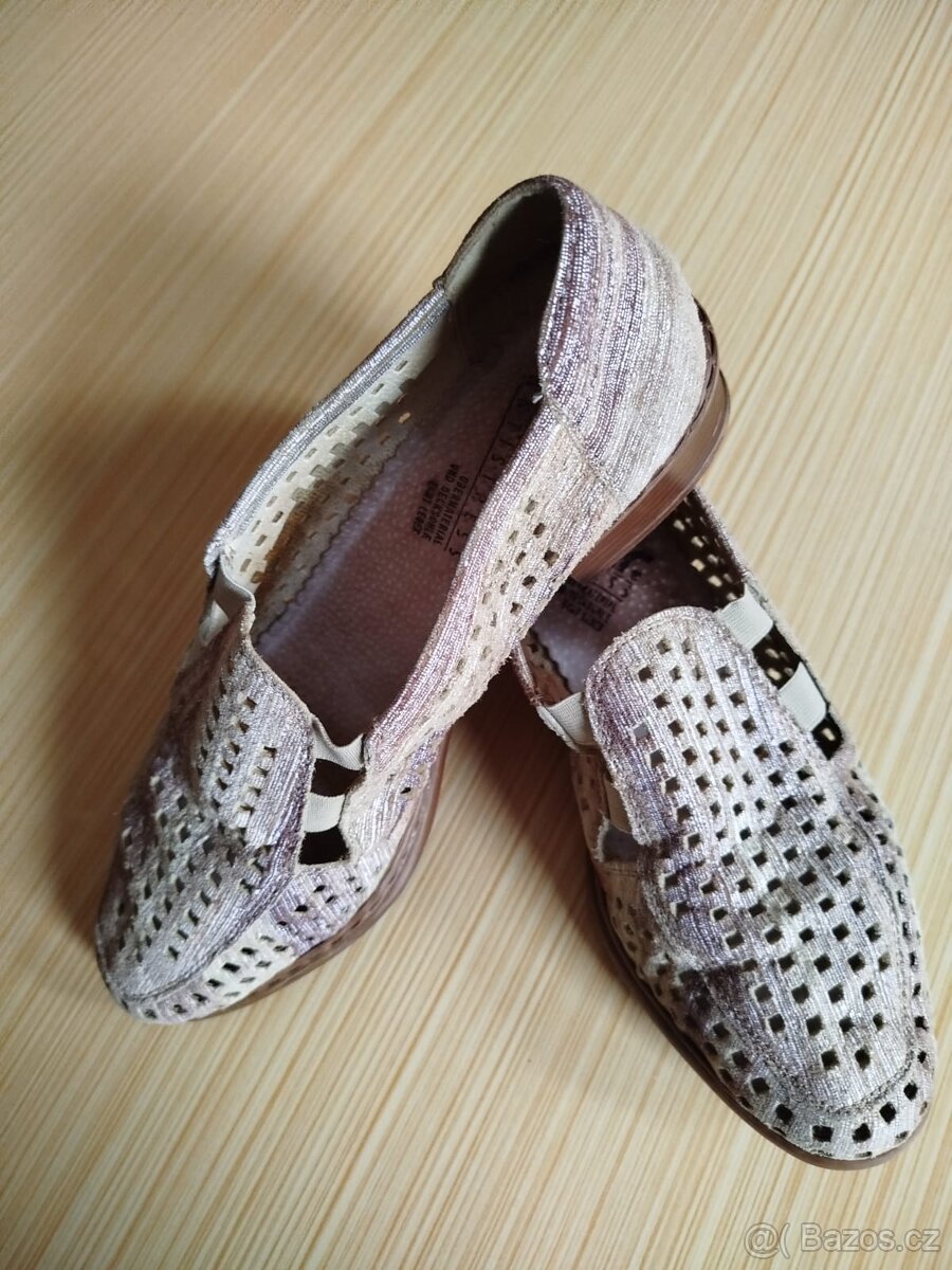 Dámské šedo-hnědé kožené boty Rieker, velikost 40/ 41