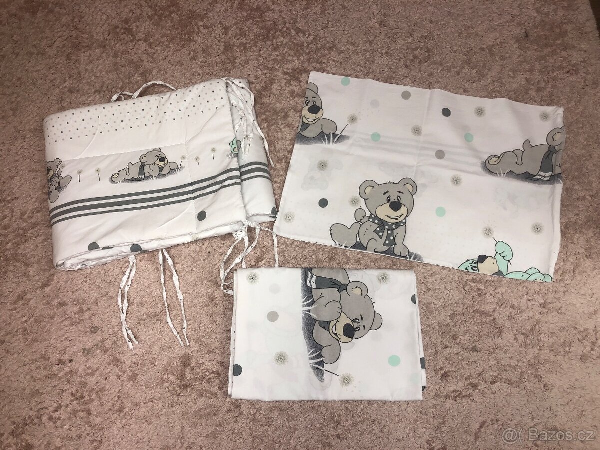 Povleceni do detske postylky s mantinelem