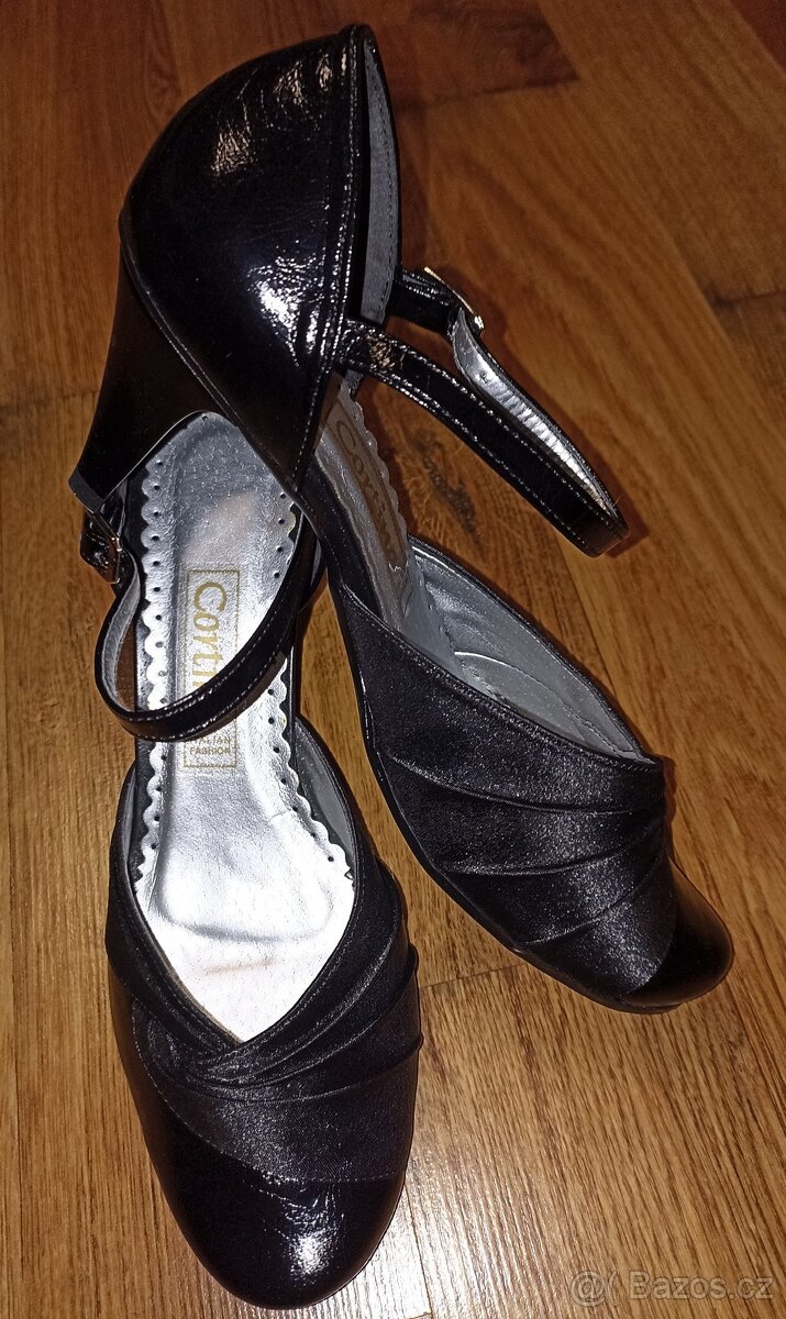 NOVÉ ČERNÉ LODIČKY - CORTINA - VEL.36=============