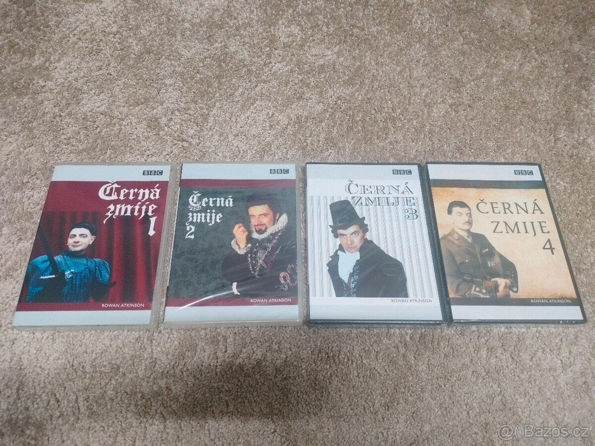 Černá zmije , Black adder, dvd v češtině ,Originál zabalené