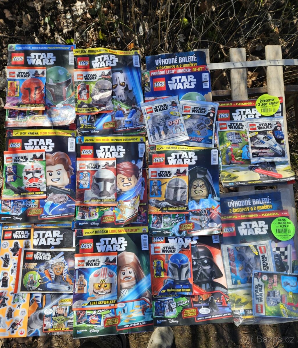 Lego časopisy s hračkou marvel dc star wars atd