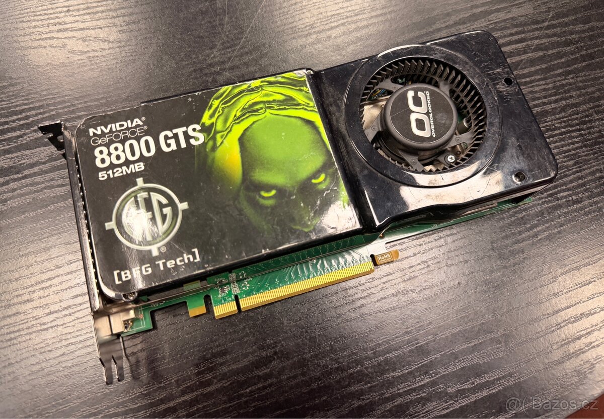 BFG GeForce 8800 GTS 512MB (odzkoušená, funkční)