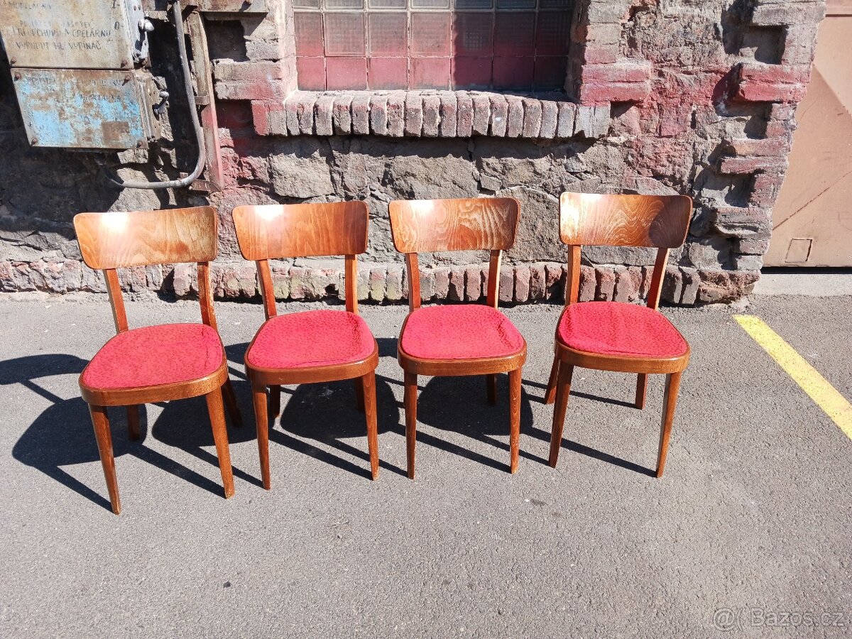 Staré kuchyňské židle Thonet