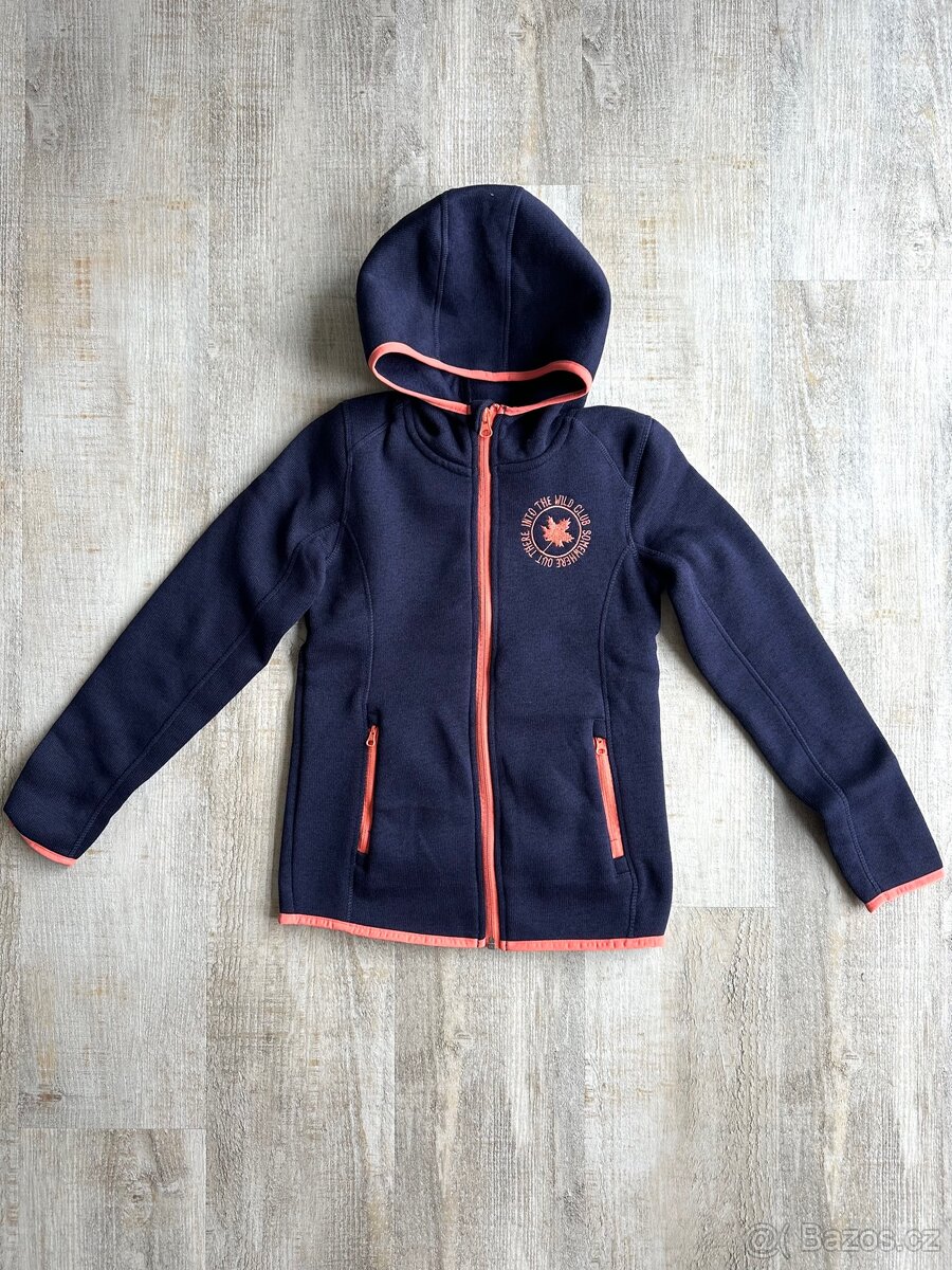 Pletená mikina s kapucí Crivit, NOVÁ, vel. 134/140