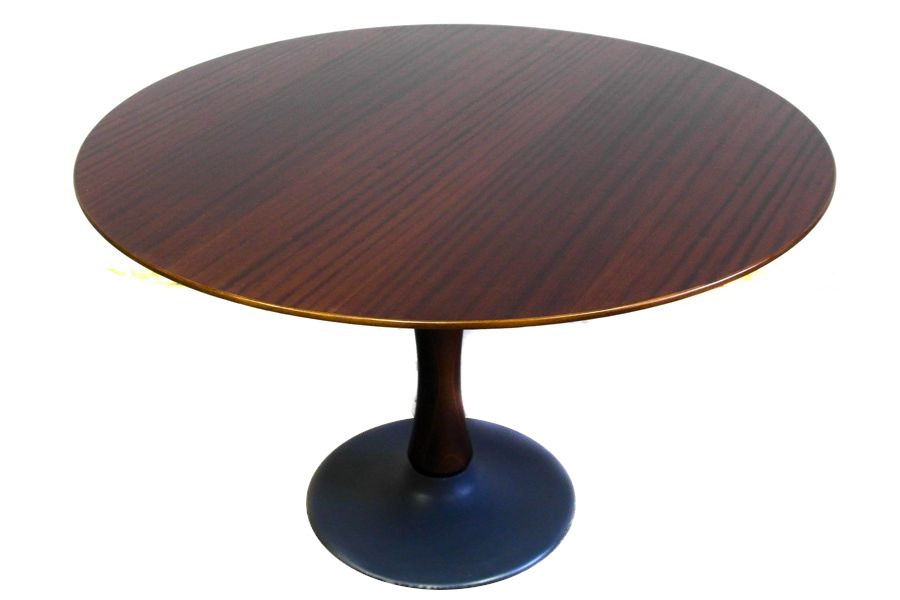 Retro kulatý stůl Dřevotvar Jablonné nad Orlicí