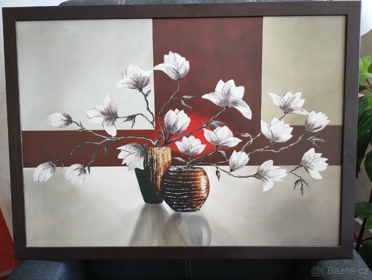 Moderní obraz v rámu 75×55cm