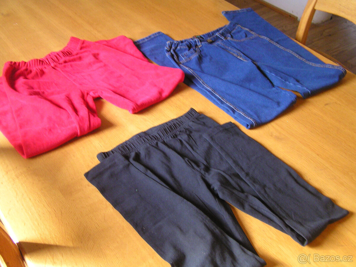 Dívčí kalhoty, tepláky 110 -118, legíny, nové
