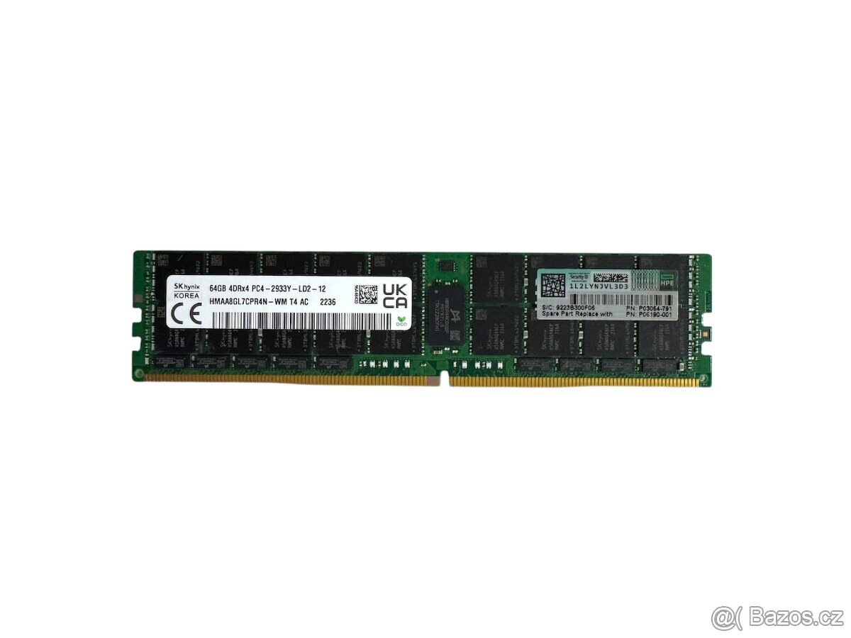 HPE 64GB DDR4 2933MHz ECC LRDIMM P03054-791