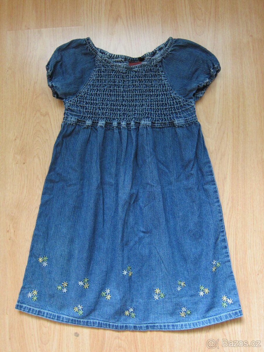 Dívčí šaty riflové vel. 116-122