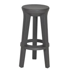 Barová židle – tmavě šedá, 75 × 34 cm