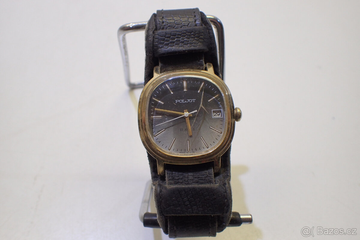 Hodinky Poljot - silně zlacené