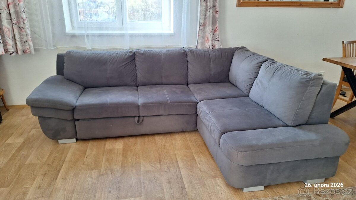 Rozkládací Rohová sedací souprava