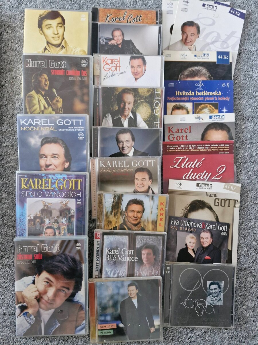 Karel Gott - cd, dvd a knihy