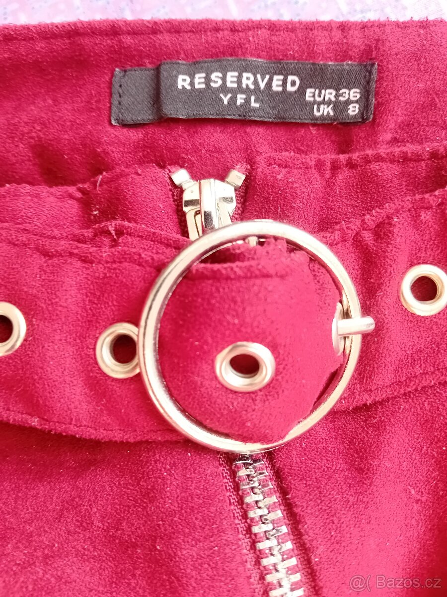 Červená sukně Reserved S – NOVÁ, jen vyzkoušená