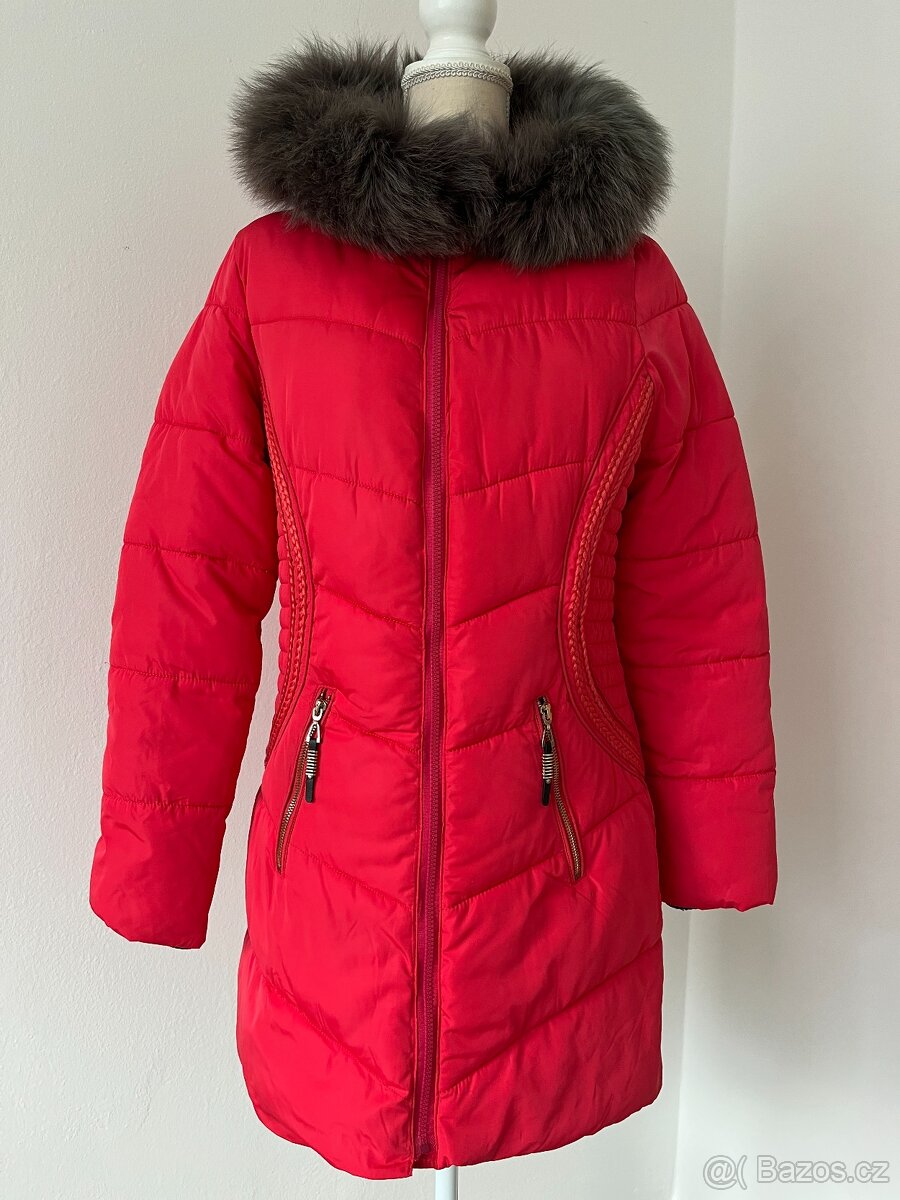 Dámský kabát s náplety vel. L