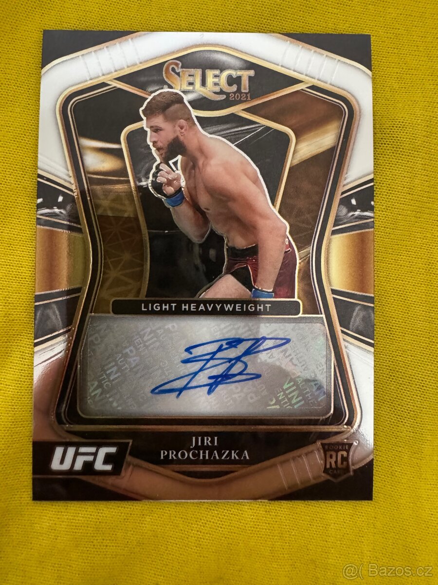 Jiri Prochazka 2021 Panini Select UFC Rookie Auto 95/149 RC