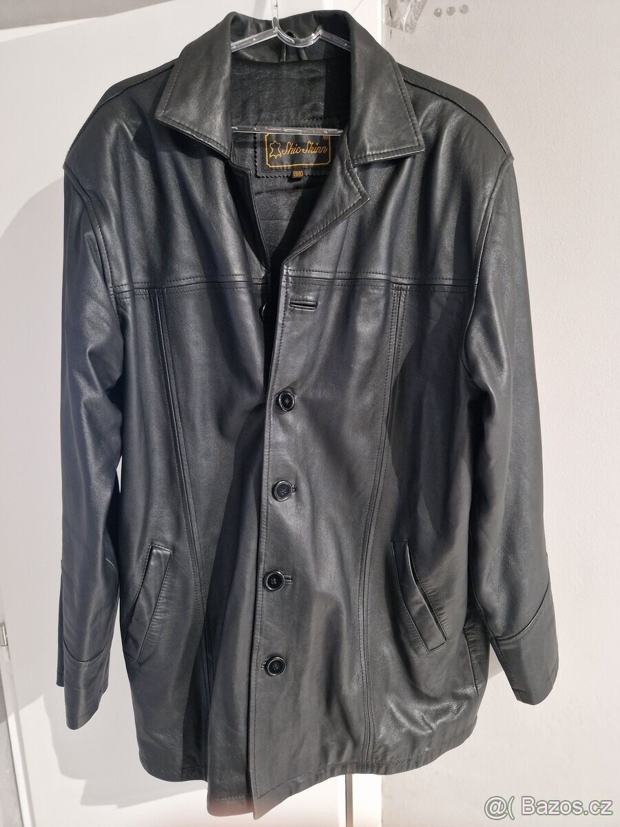 LUXUSNÍ PÁNSKÁ KOŽENÁ BUNDA – SHIC SKINN TOP STAV |
