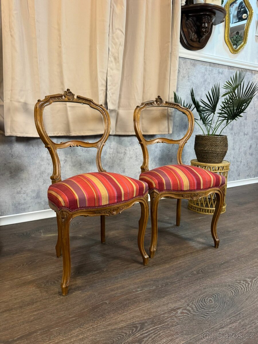 Starožitné čalouněné židle (142003)