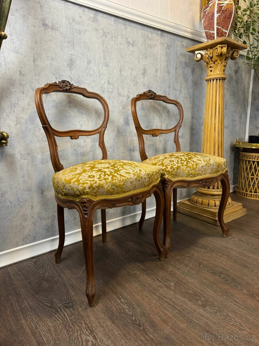 Starožitné čalouněné židle (142004)