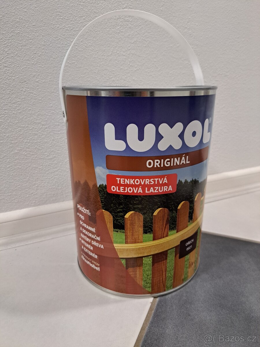 Nová lazura Luxol 0021 ořech - 2,5l, 4,5l, 6l,10l