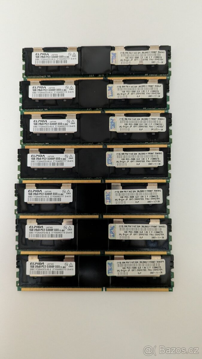 Paměť RAM 1GB DDR2 ECC Elpida
