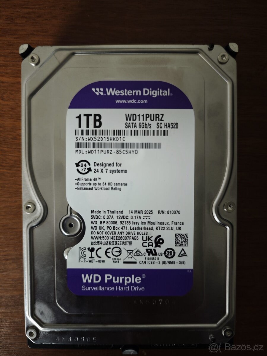 HDD WD 3.5" 1tb, 4tb, 12tb, 14tb
