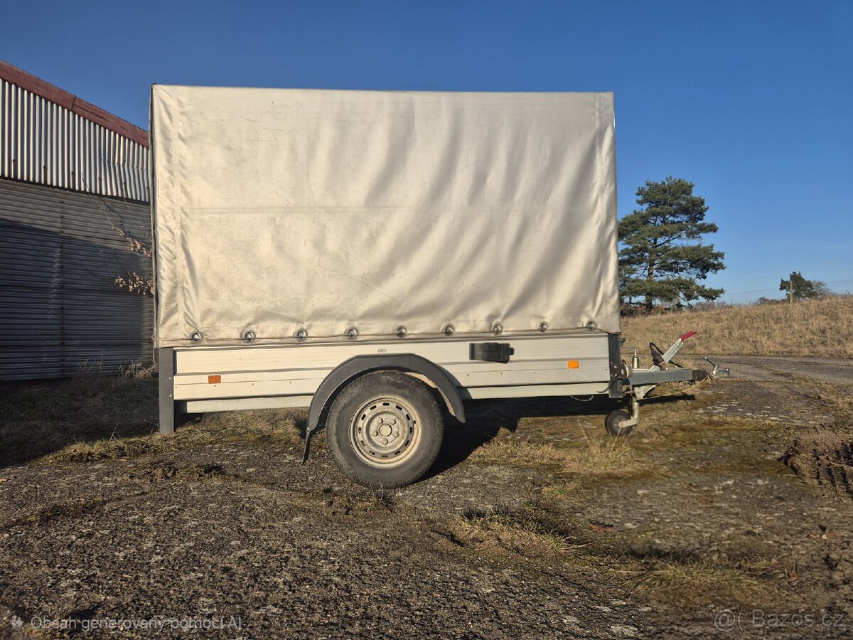 Bržděný přívěsný vozík