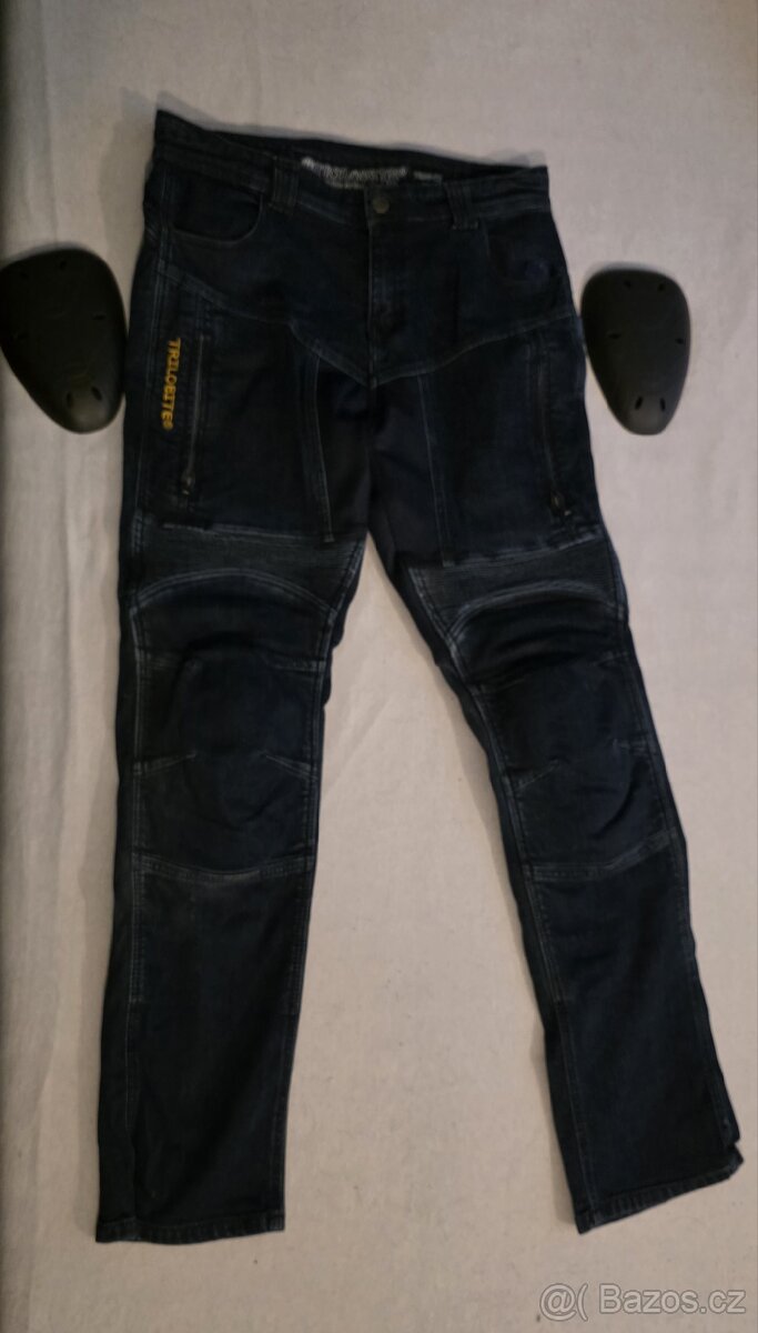 Kevlarové džíny na motorku značka TRILOBITE W36 L34