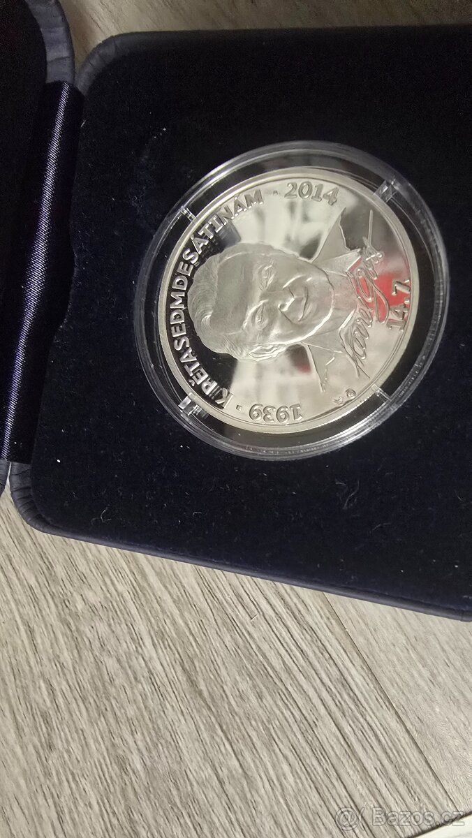 Prodám stříbrnou investiční minci Karel Gott 1oz