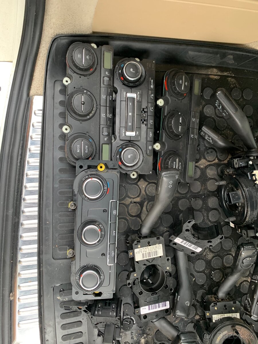 Ovládání topeni, páčky Vw group