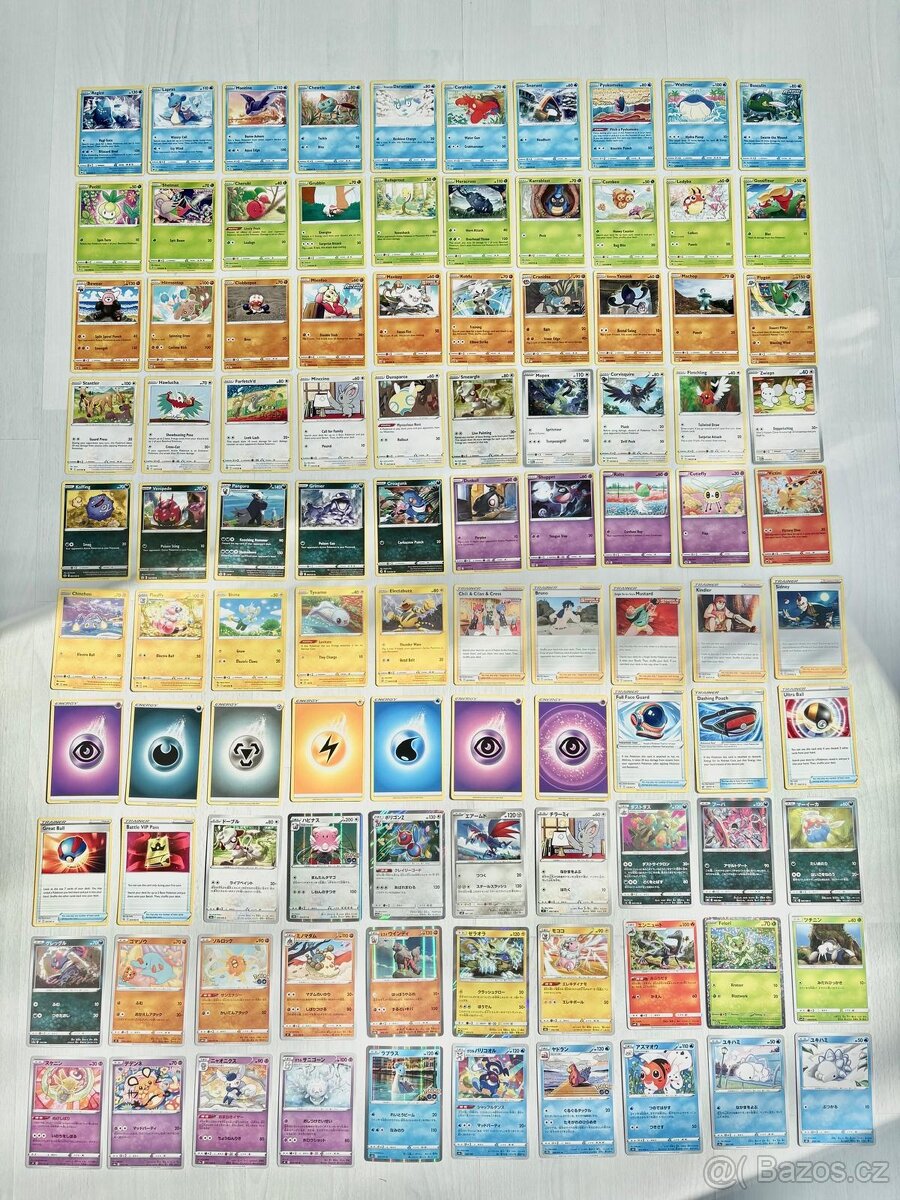 sbírka kartiček Pokémon 100 ks
