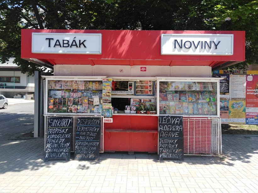 Novinový stánek .