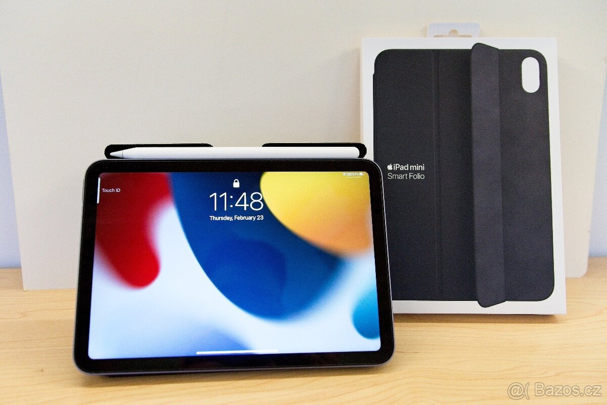 Apple iPad mini 6 (2021) 64 GB + Smart Folio – top stav