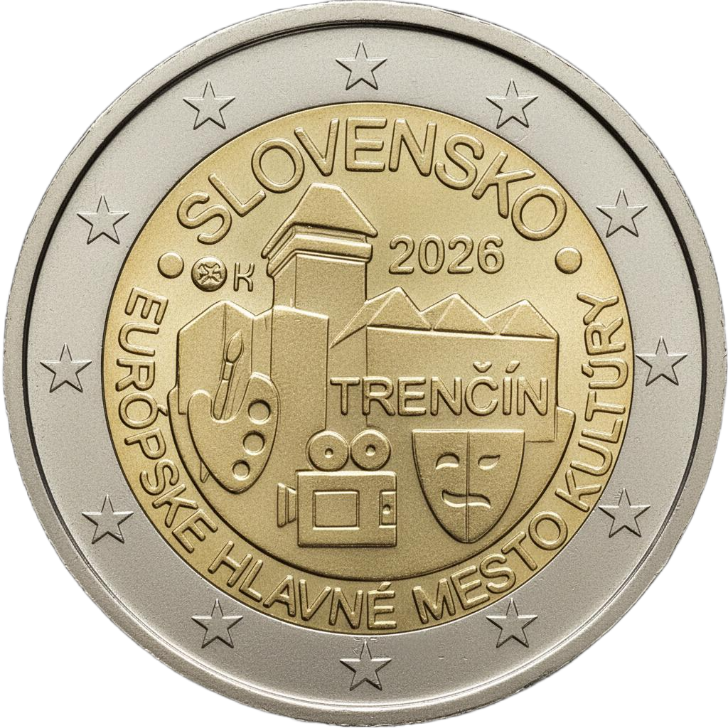 2 euro Slovensko 2026 Trenčín UNC