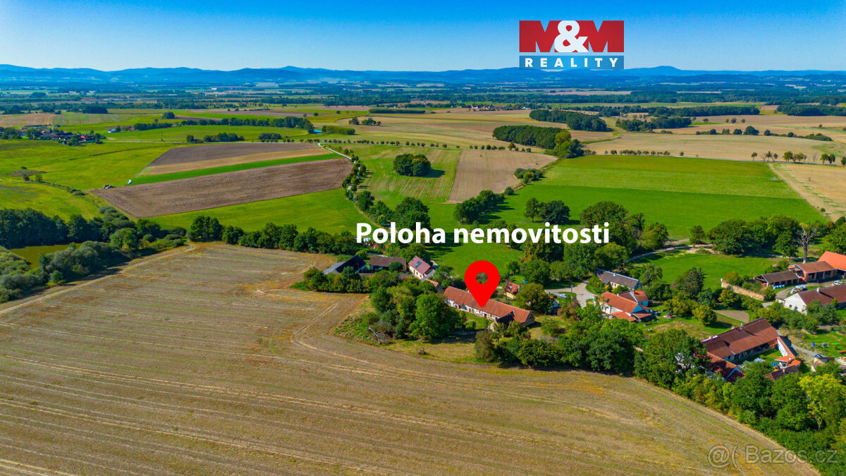 Prodej pozemku, 4001 m², Dříteň - Libív