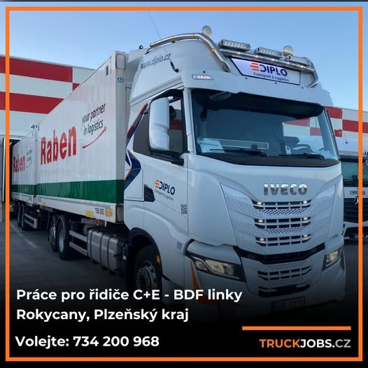 Nabídka práce: Řidič C+E BDF linky