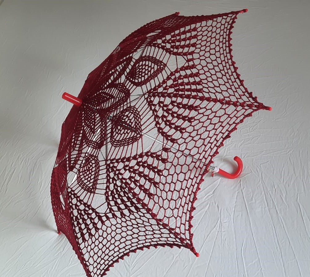 Háčkovaný slunečník / paraplíčko / paraple