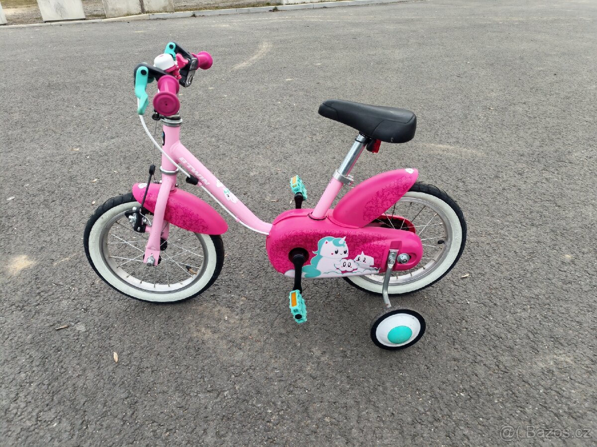 Prodám Dětská kola 14" ( dívčí ) Decathlon B-twin ,