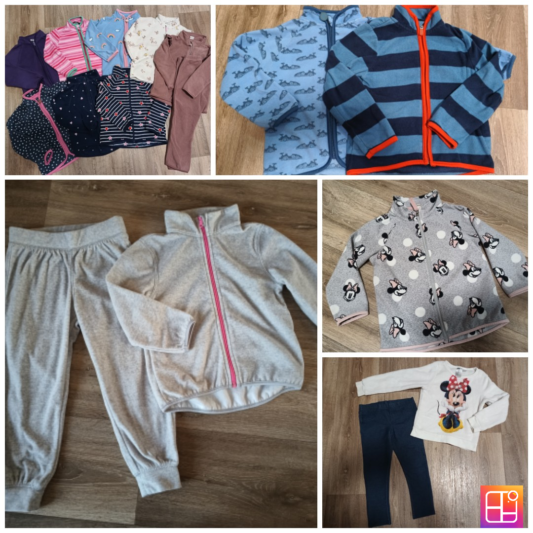 Fleesové mikiny H&M/Tchibo 98/104