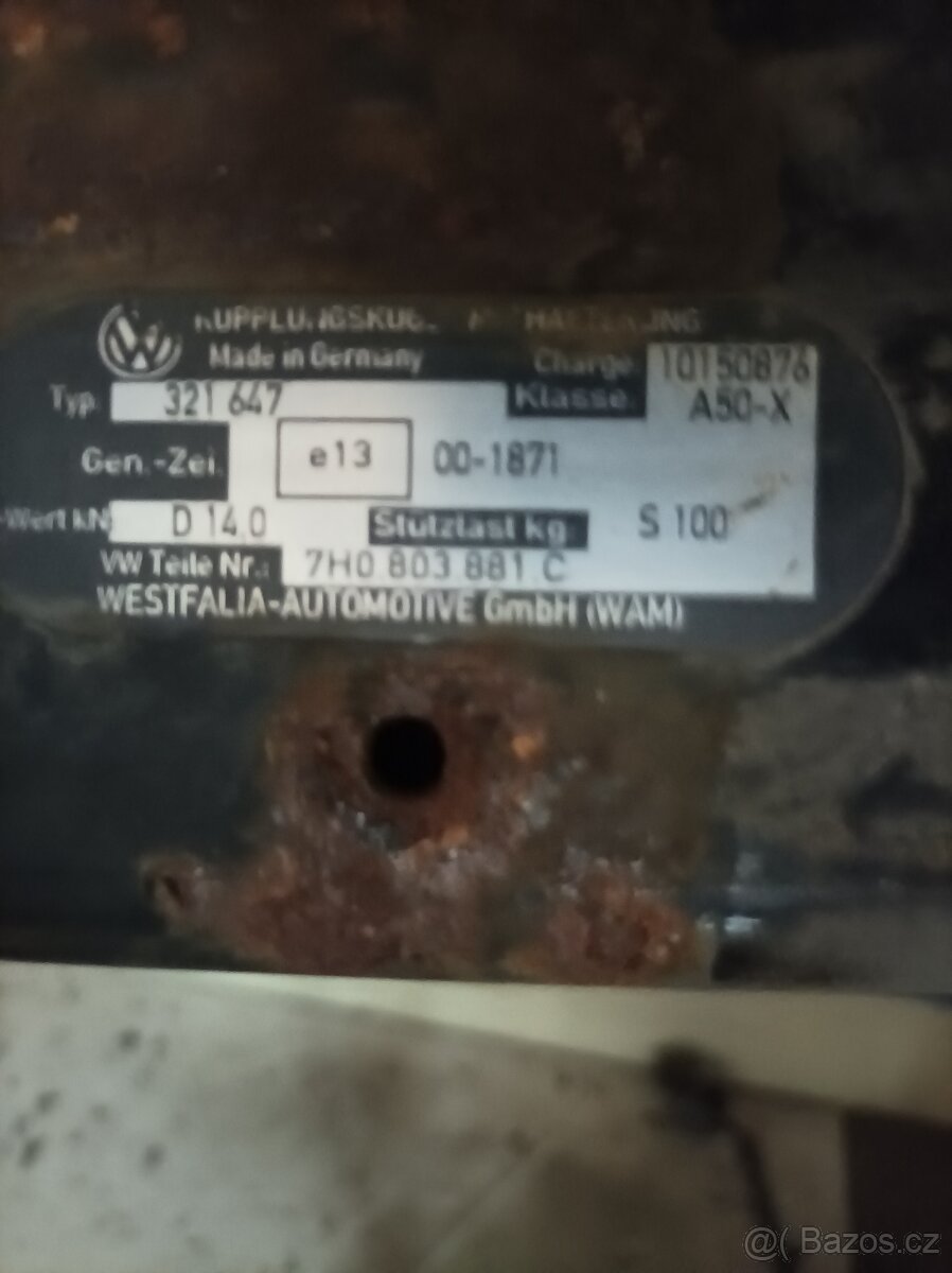 Tažné zařízení VW Multivan