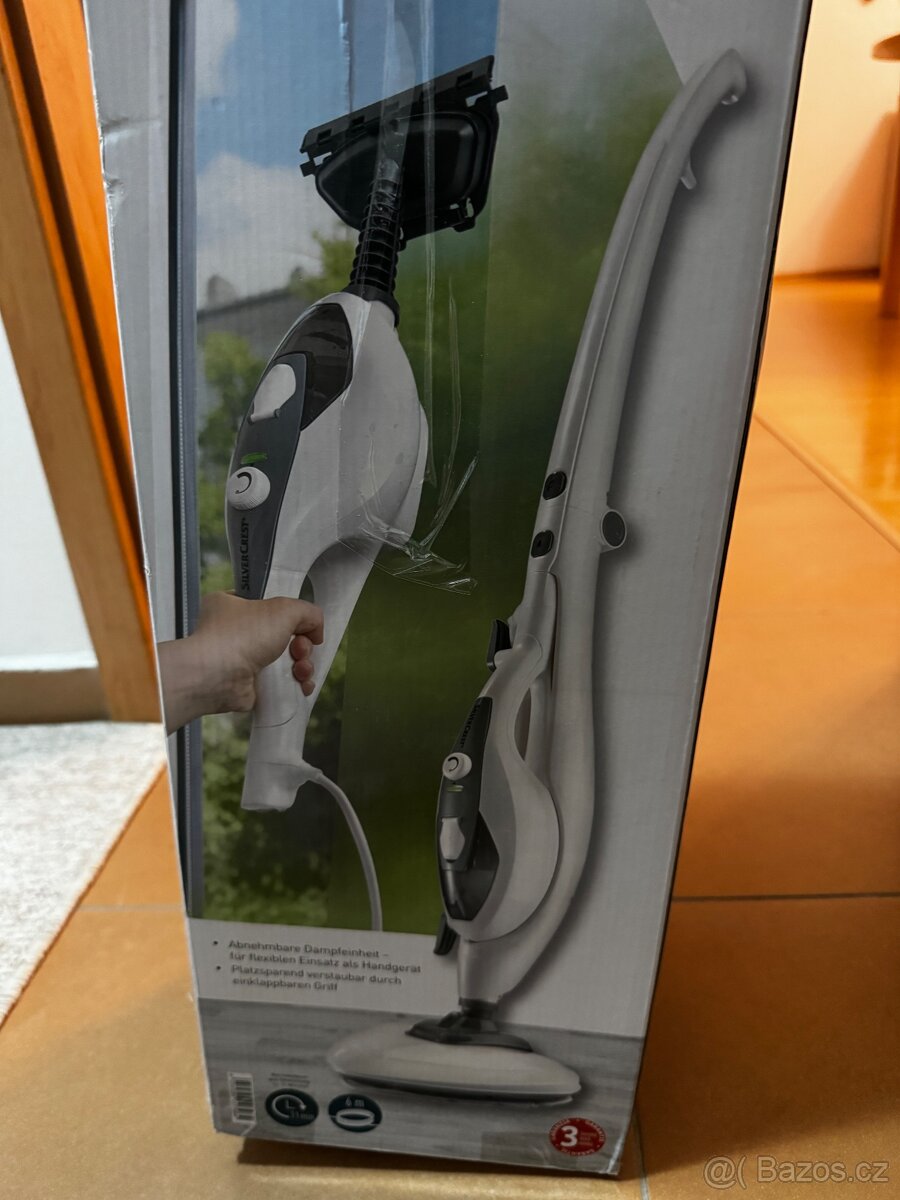 Parní mop SilverCrest 2v1 – ruční parní čistič, 1500W