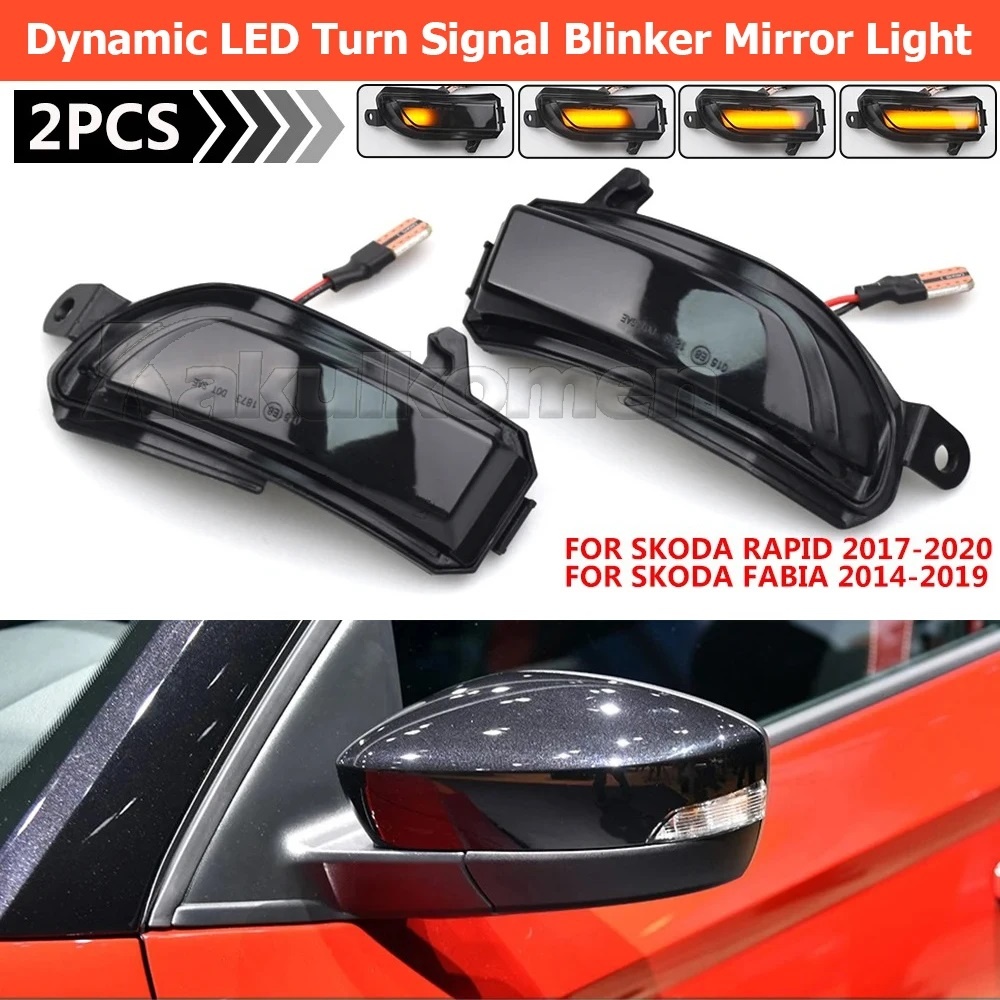 Dynamické blinkry Škoda Fabia Rapid 2014-2020