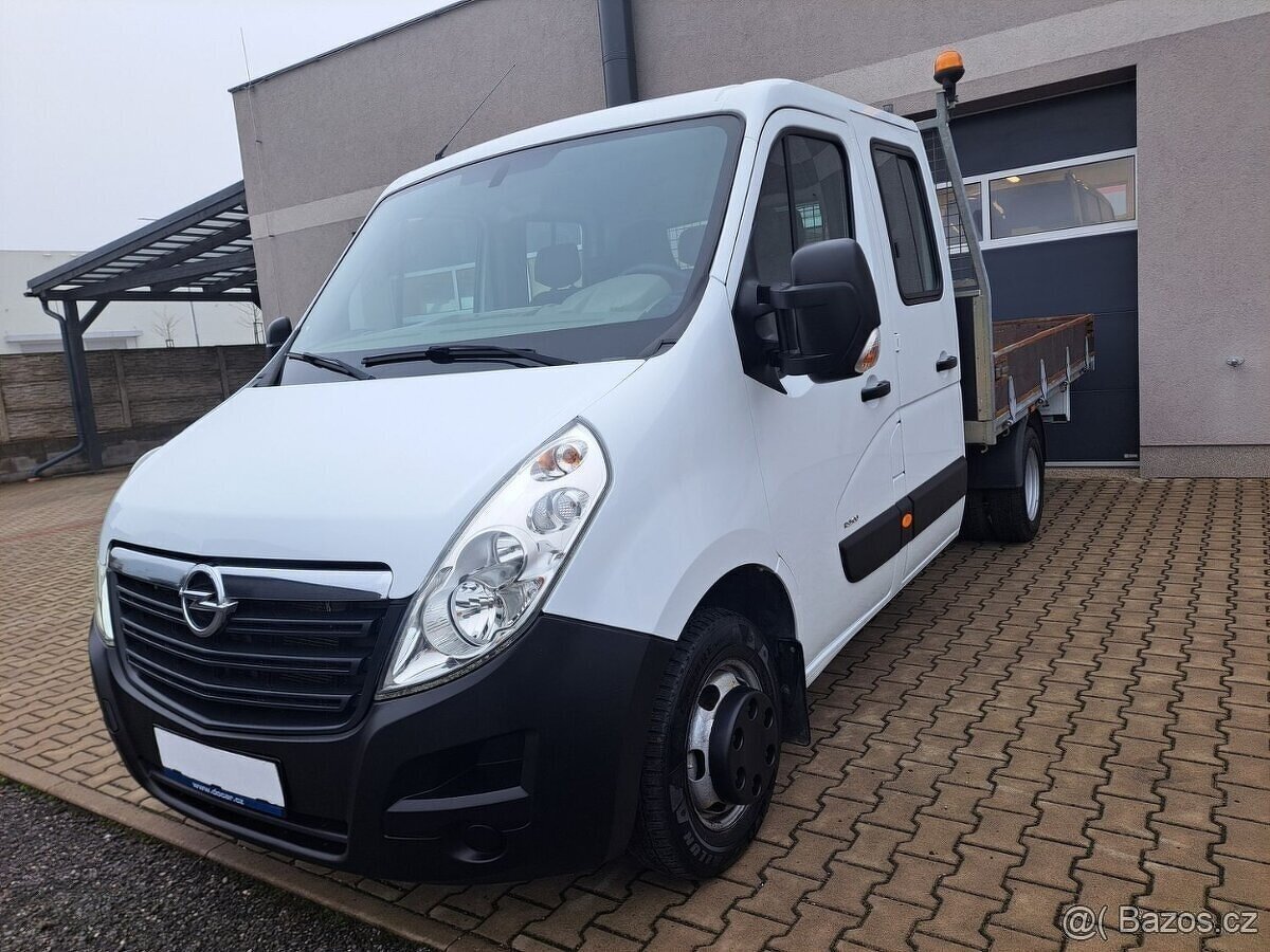 Opel Movano 2.3CDTI, 7míst, valník ZÁRUKA, odpočet DPH