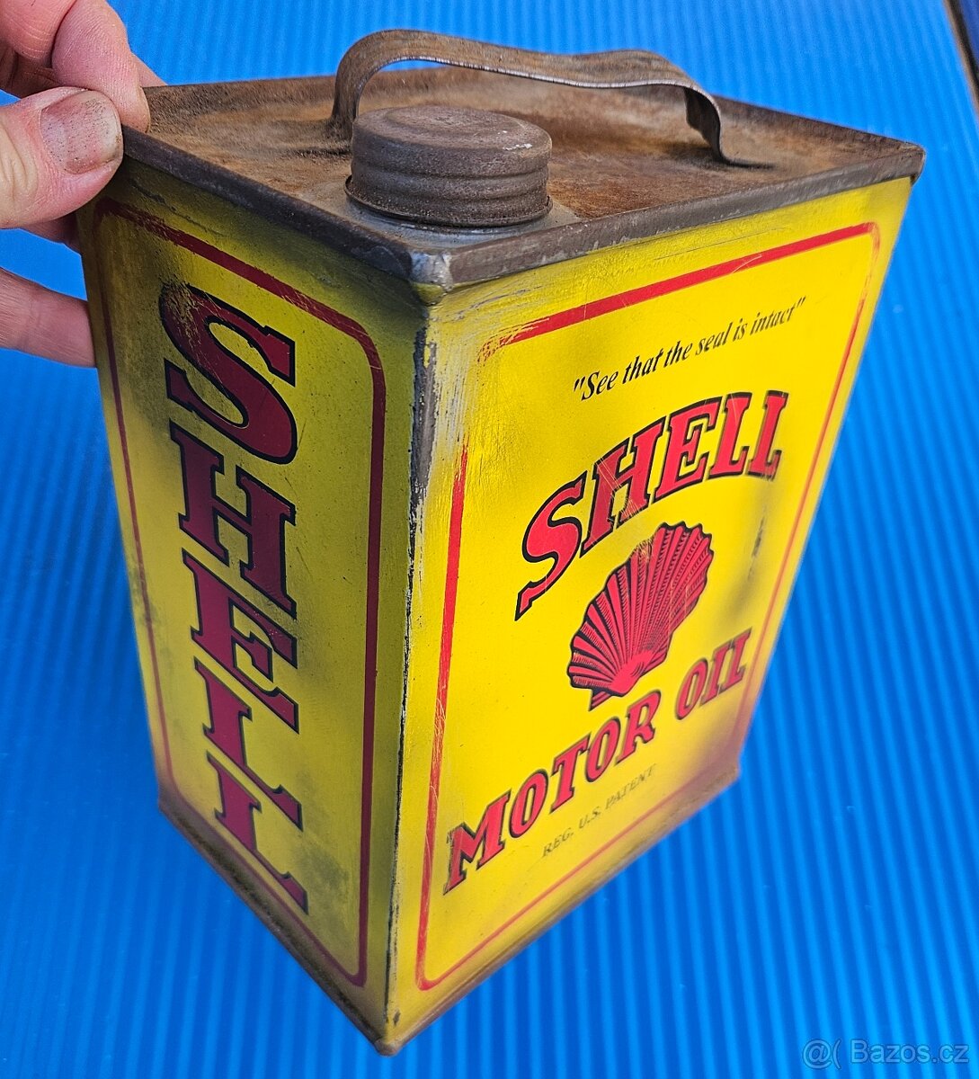 Shell plechovka replika