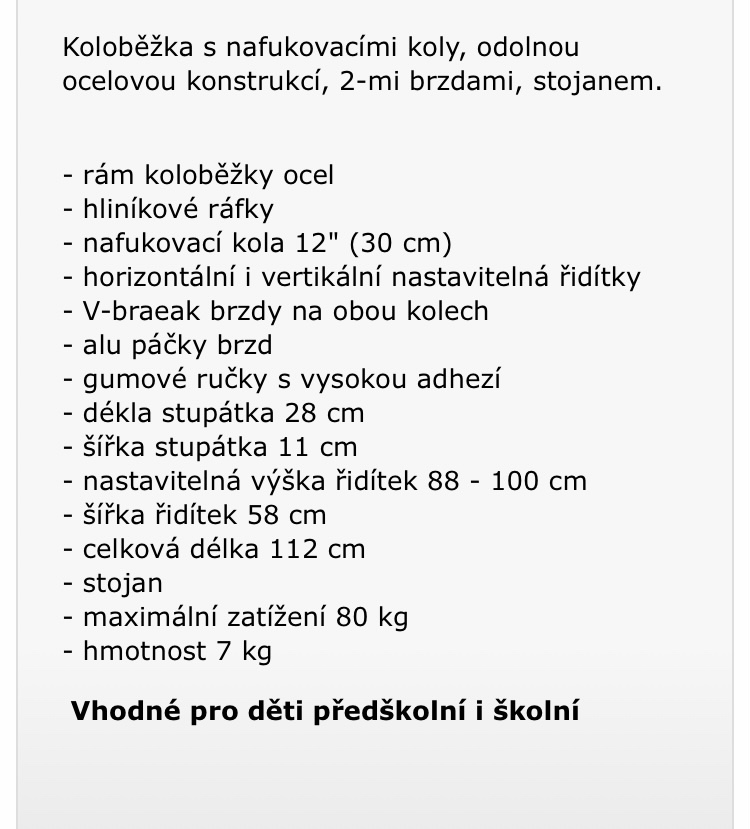 Dětská koloběžka
